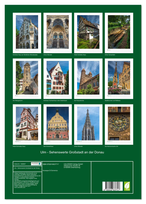 Ulm - Sehenswerte Großstadt an der Donau (CALVENDO Premium Wandkalender 2026)
