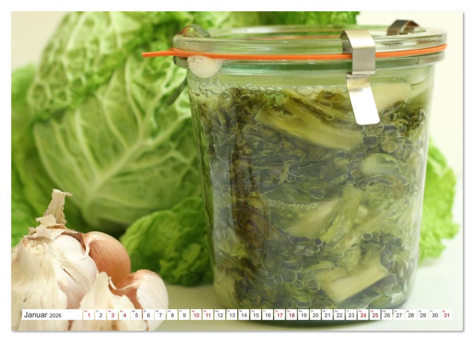 Fermentiertes Gemüse (CALVENDO Premium Wandkalender 2026)