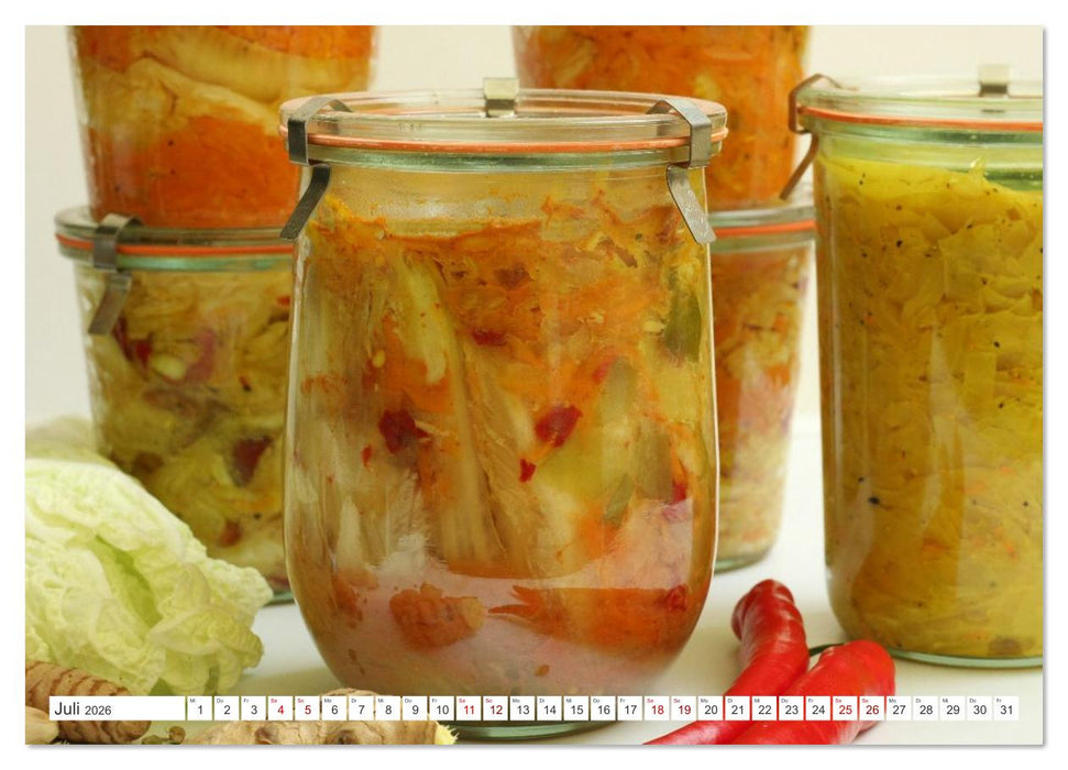 Fermentiertes Gemüse (CALVENDO Premium Wandkalender 2026)