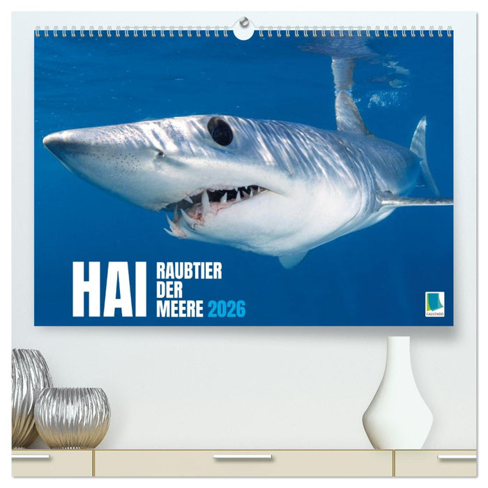 Hai: Raubtier der Meere (CALVENDO Premium Wandkalender 2026)