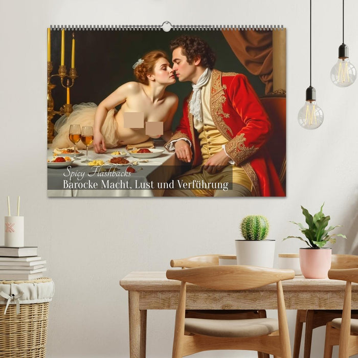 Spicy Flashbacks - Barocke Macht, Lust und Verführung (CALVENDO Wandkalender 2026)