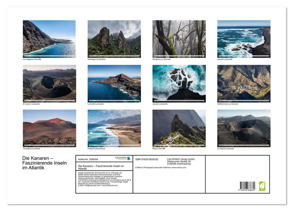 Die Kanaren – Faszinierende Inseln im Atlantik (CALVENDO Wandkalender 2026)