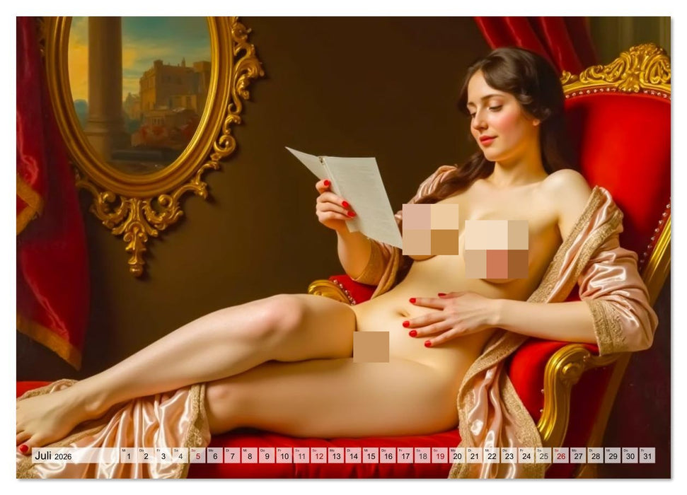 Spicy Flashbacks - Barocke Macht, Lust und Verführung (CALVENDO Premium Wandkalender 2026)