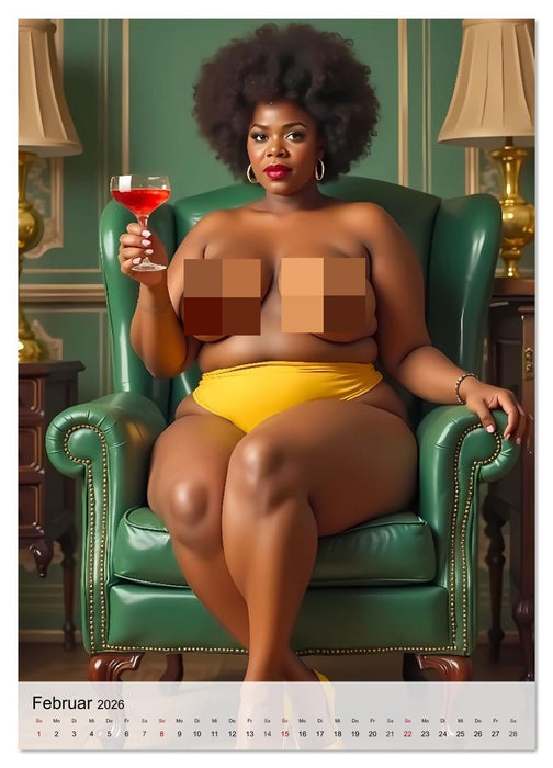 Pin-up Girls - Die sündigen Fifties (CALVENDO Premium Wandkalender 2026)