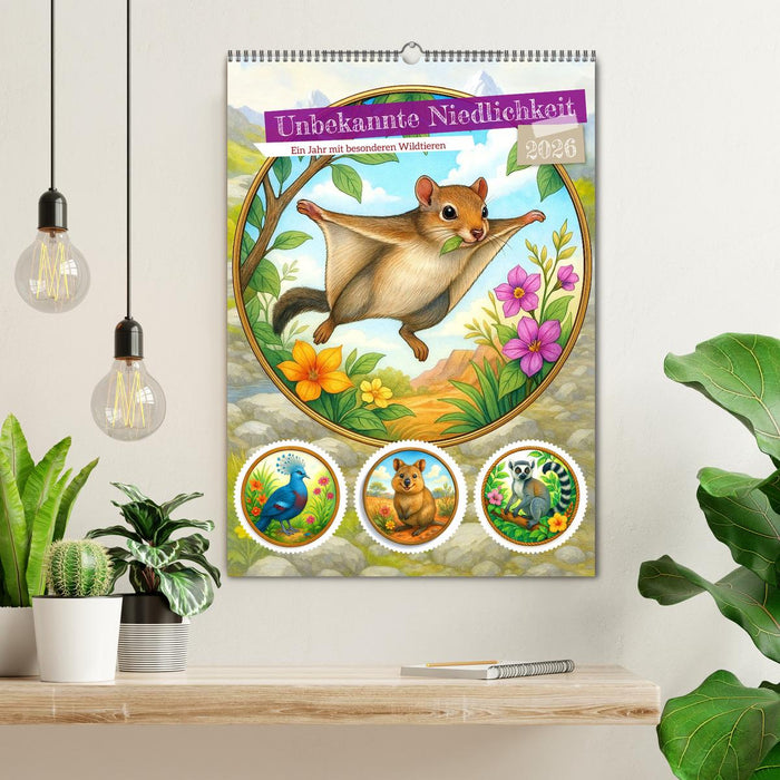 Unbekannte Niedlichkeit (CALVENDO Wandkalender 2026)