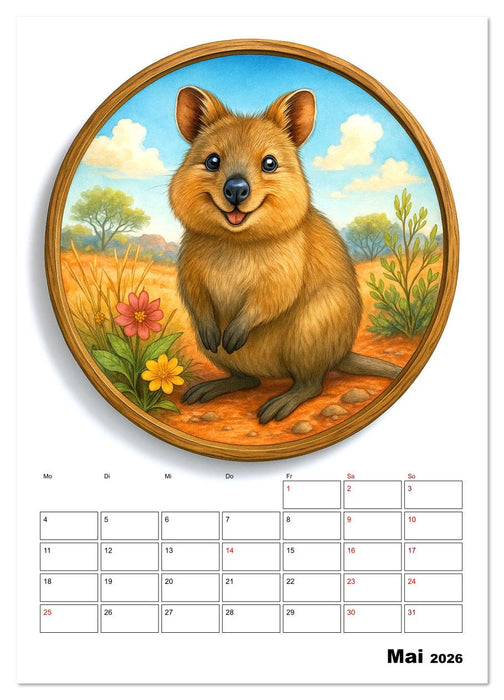 Unbekannte Niedlichkeit (CALVENDO Wandkalender 2026)