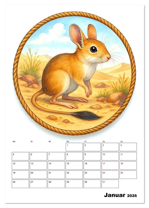 Unbekannte Niedlichkeit (CALVENDO Premium Wandkalender 2026)