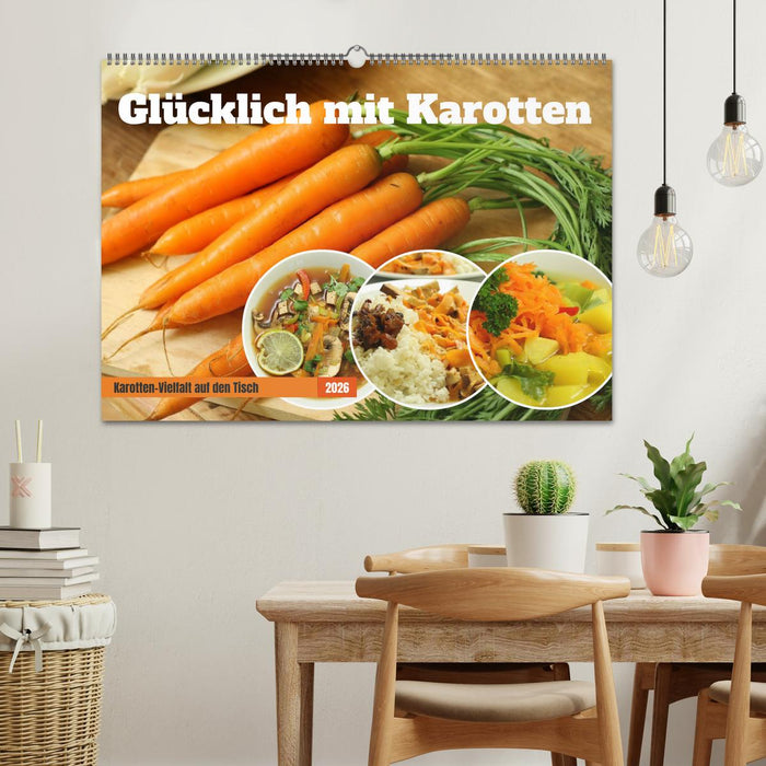Glücklich mit Karotten (CALVENDO Wandkalender 2026)