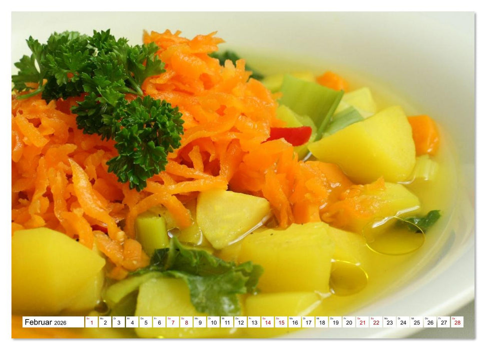 Glücklich mit Karotten (CALVENDO Premium Wandkalender 2026)