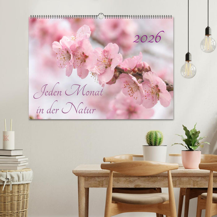 Jeden Monat in der Natur (CALVENDO Wandkalender 2026)