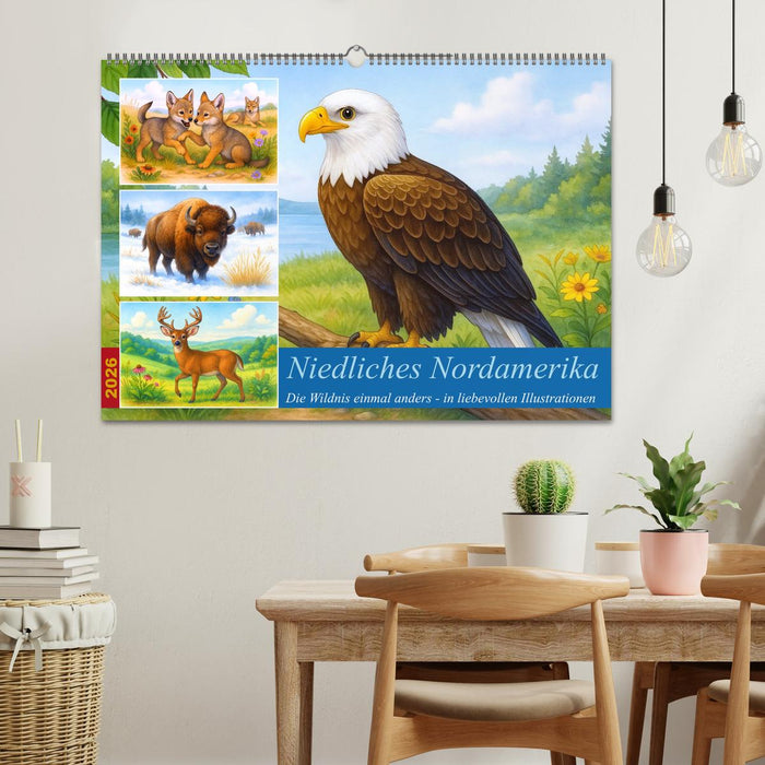Niedliches Nordamerika (CALVENDO Wandkalender 2026)