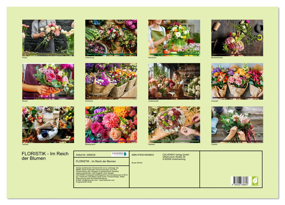 FLORISTIK - Im Reich der Blumen (CALVENDO Wandkalender 2026)