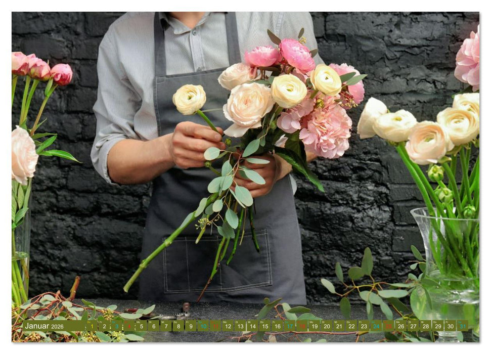 FLORISTIK - Im Reich der Blumen (CALVENDO Wandkalender 2026)