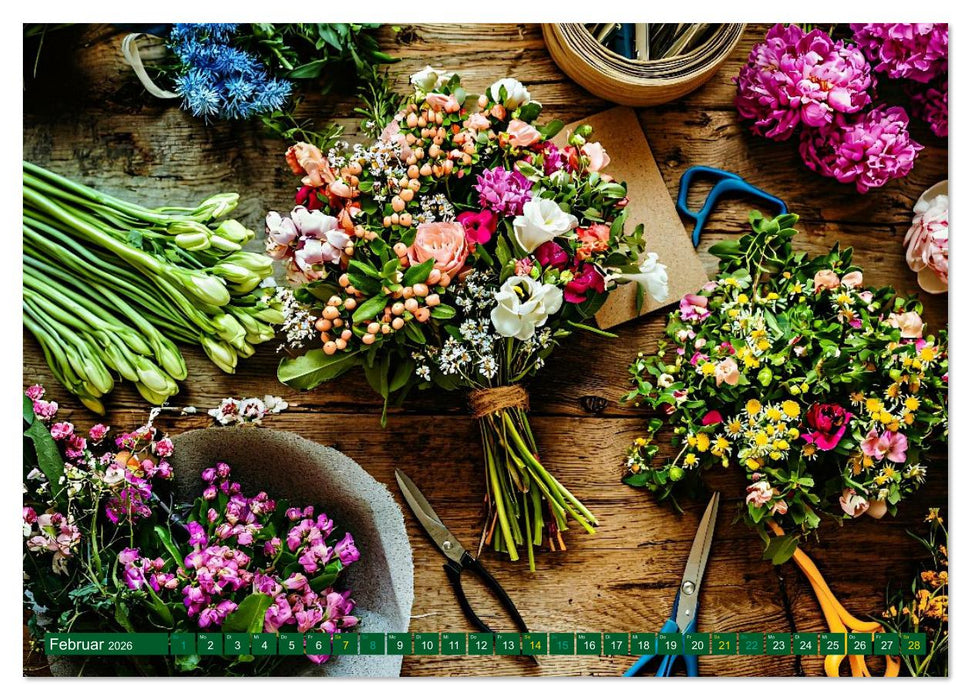 FLORISTIK - Im Reich der Blumen (CALVENDO Wandkalender 2026)