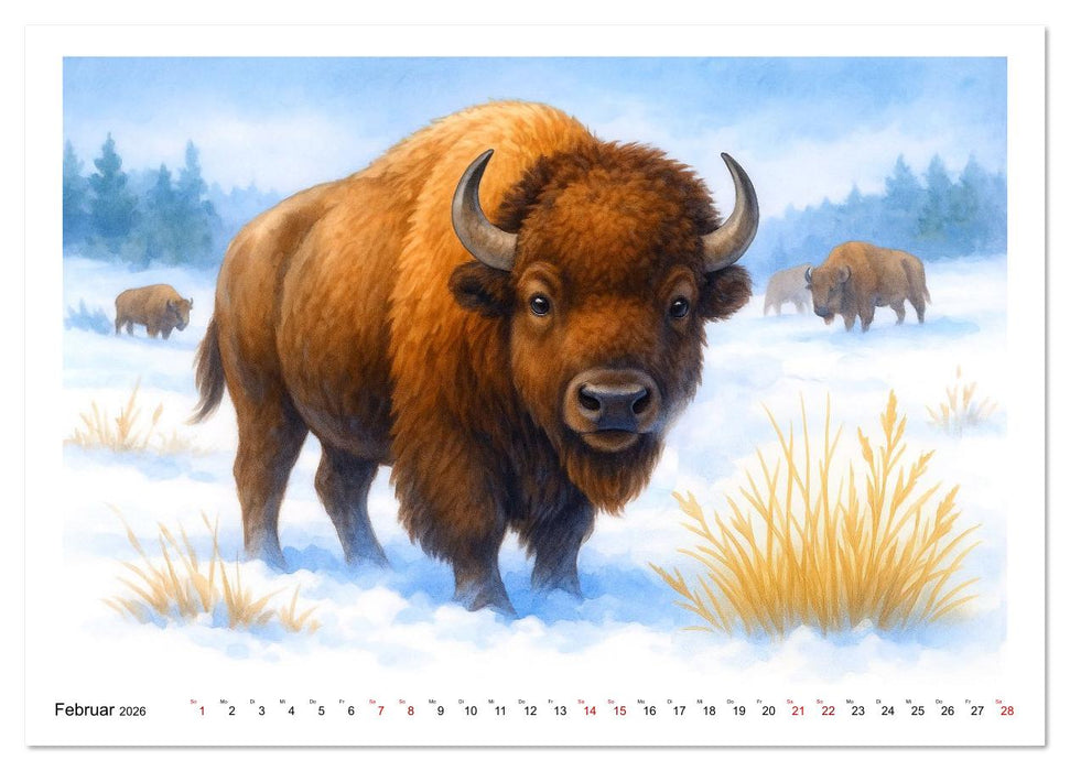 Niedliches Nordamerika (CALVENDO Premium Wandkalender 2026)