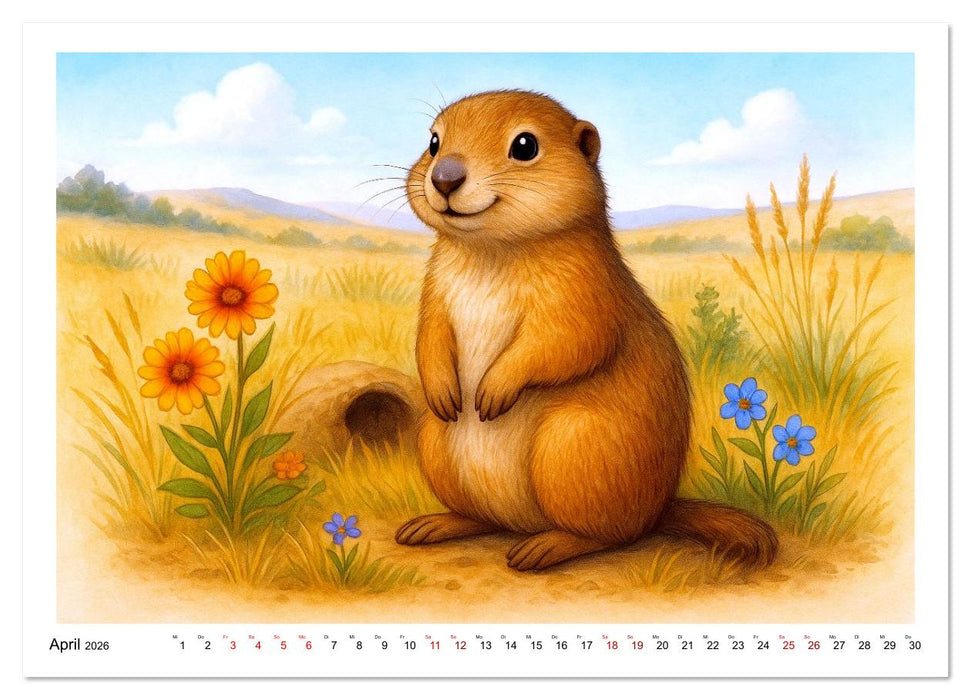 Niedliches Nordamerika (CALVENDO Premium Wandkalender 2026)