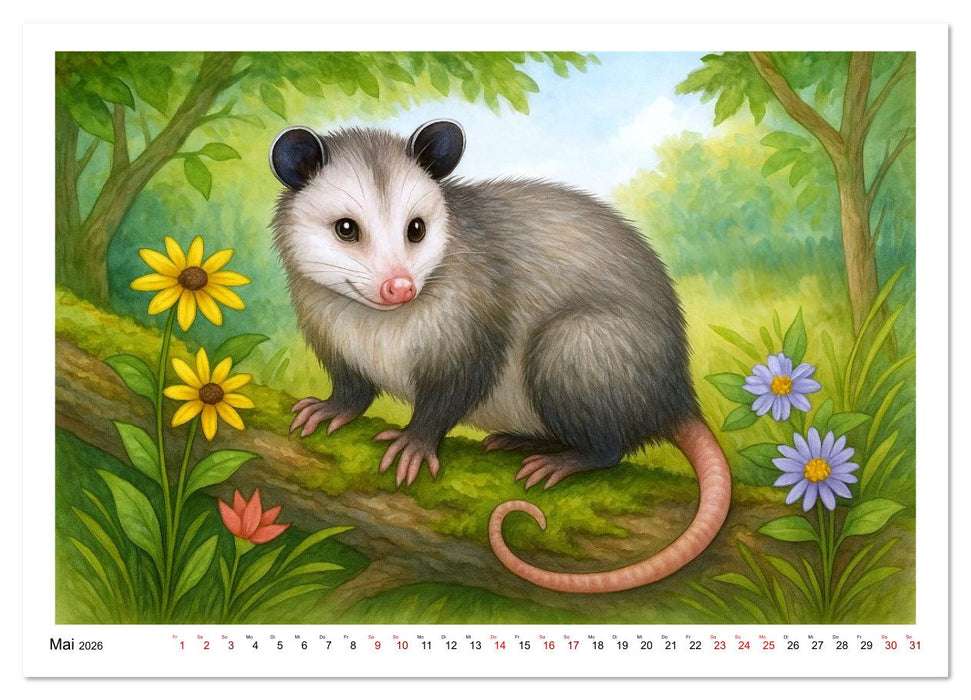 Niedliches Nordamerika (CALVENDO Premium Wandkalender 2026)