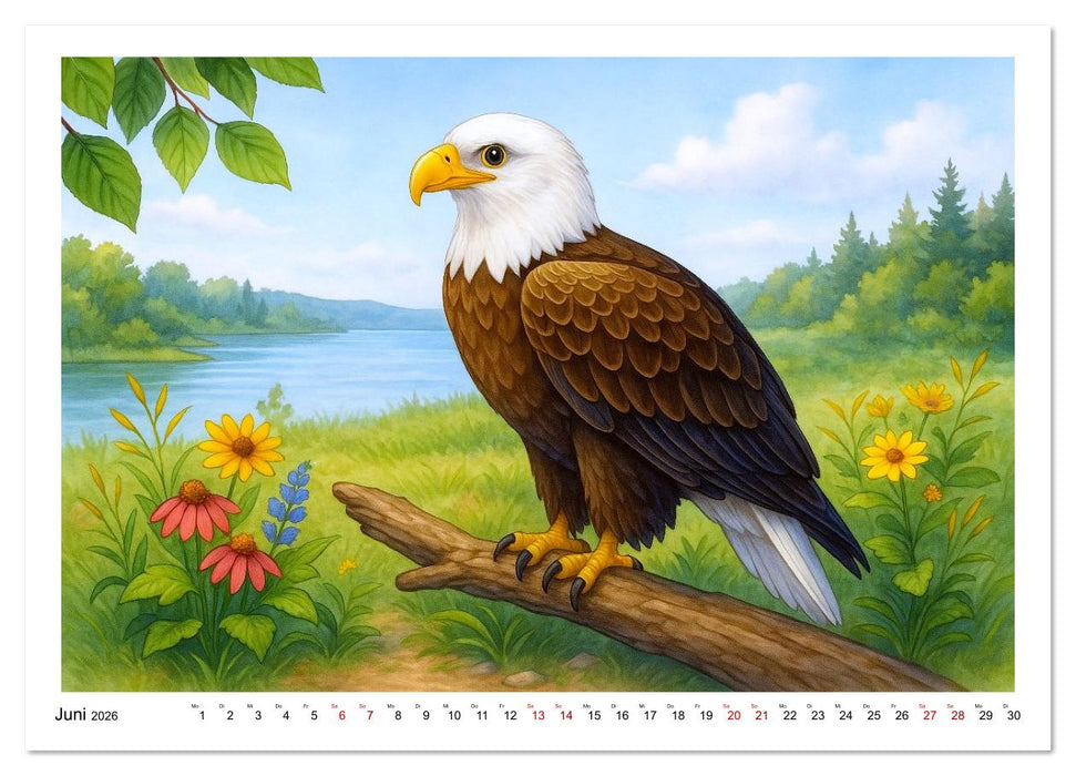 Niedliches Nordamerika (CALVENDO Premium Wandkalender 2026)