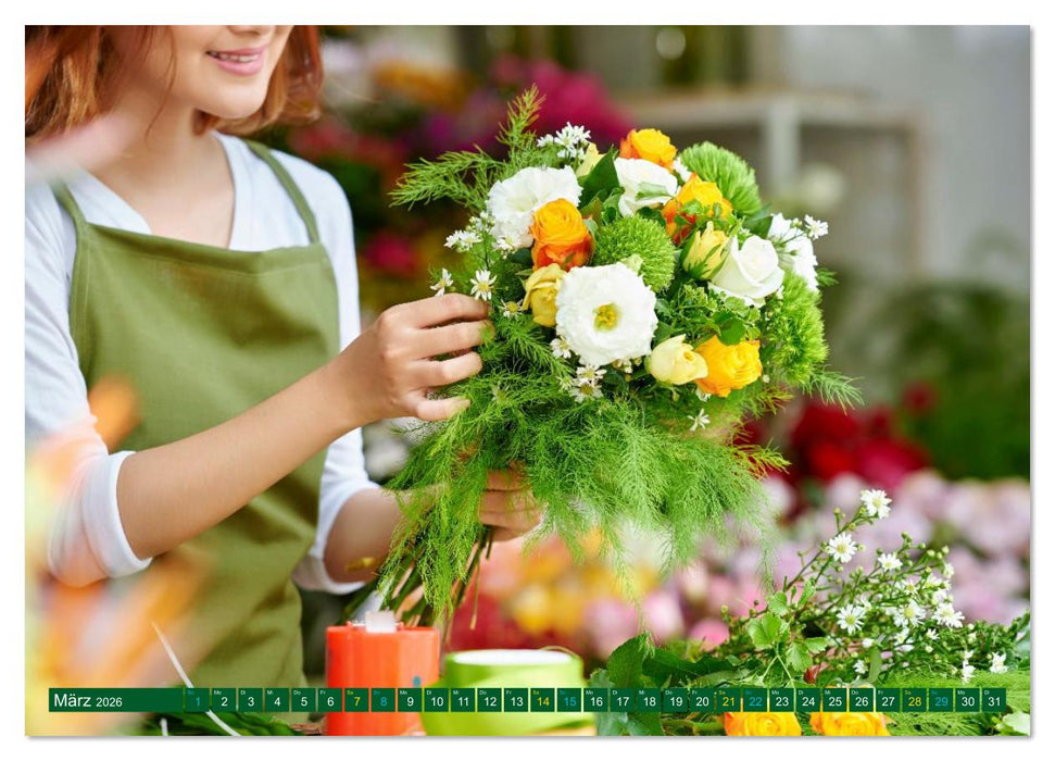 FLORISTIK - Im Reich der Blumen (CALVENDO Premium Wandkalender 2026)