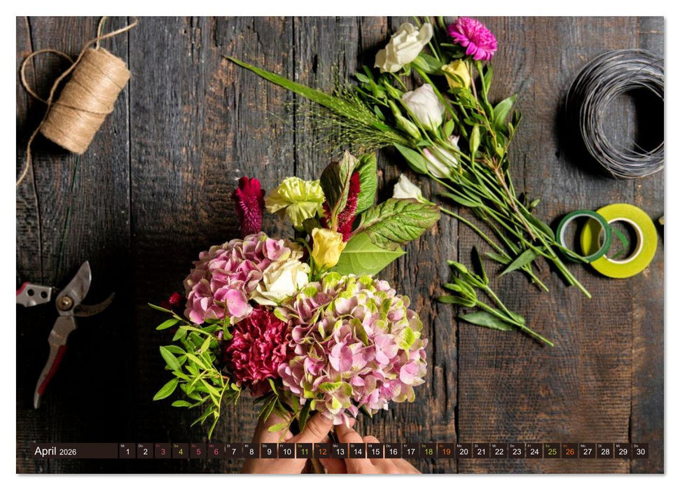 FLORISTIK - Im Reich der Blumen (CALVENDO Premium Wandkalender 2026)