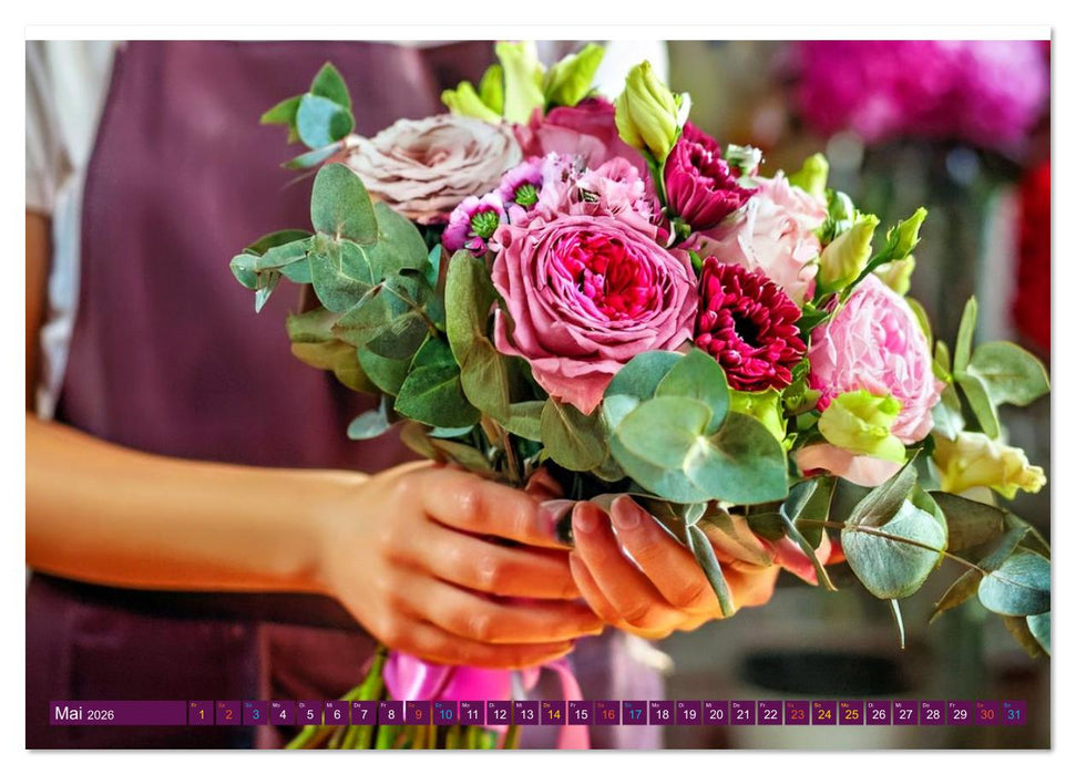 FLORISTIK - Im Reich der Blumen (CALVENDO Premium Wandkalender 2026)