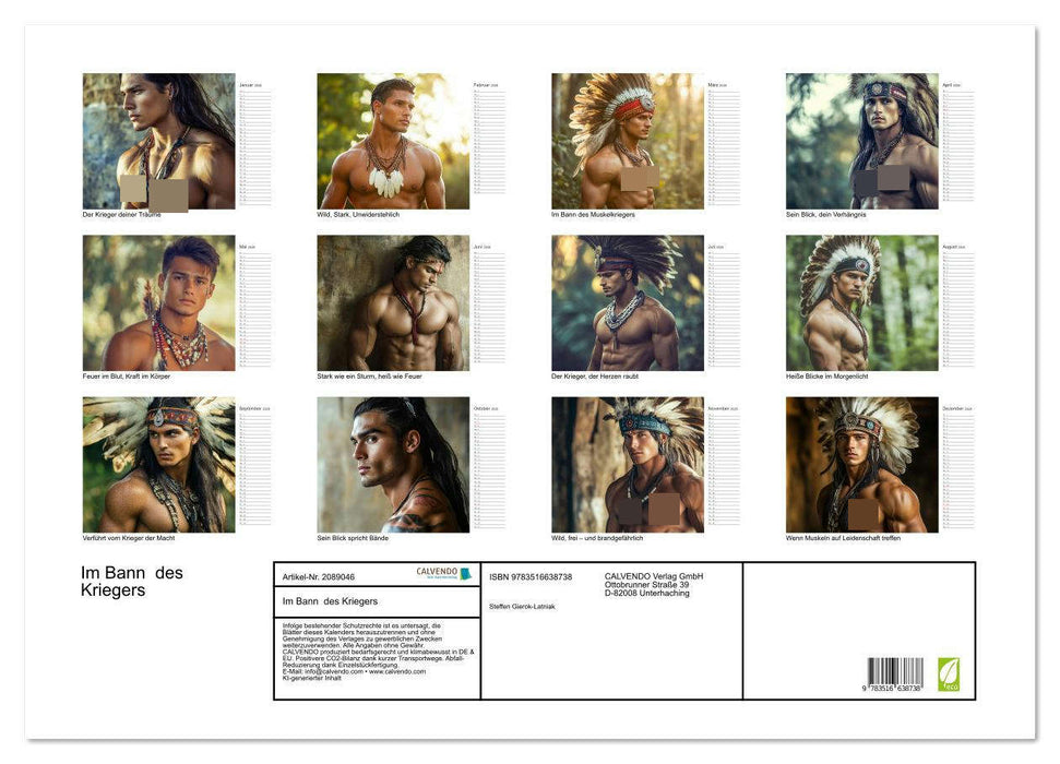 Im Bann des Kriegers (CALVENDO Wandkalender 2026)