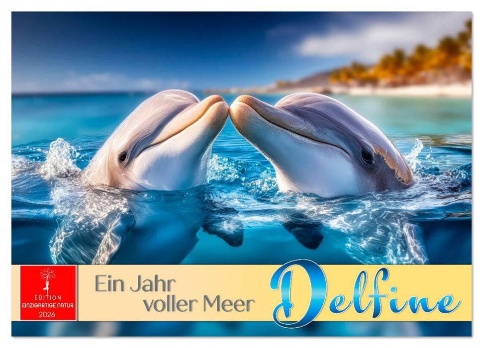 Delfine - ein Jahr voller Meer (CALVENDO Wandkalender 2026)