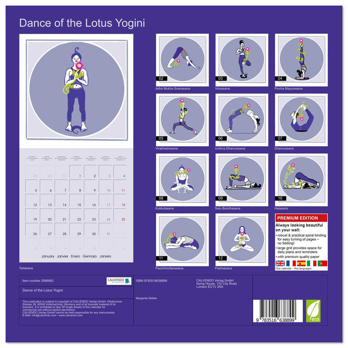 Dance of the Lotus Yogini (CALVENDO Monthly Calendar 2026)