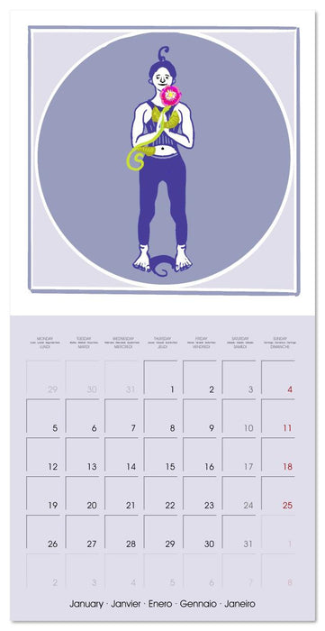 Dance of the Lotus Yogini (CALVENDO Monthly Calendar 2026)