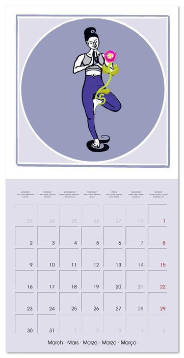 Dance of the Lotus Yogini (CALVENDO Monthly Calendar 2026)