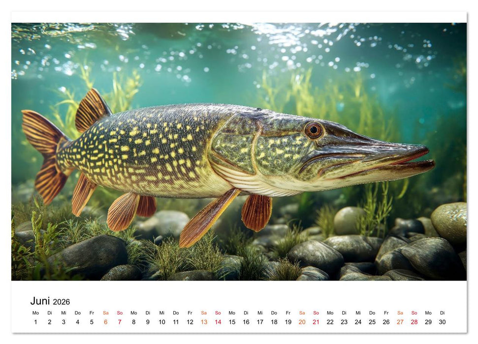 Jagd auf den Hecht (CALVENDO Wandkalender 2026)