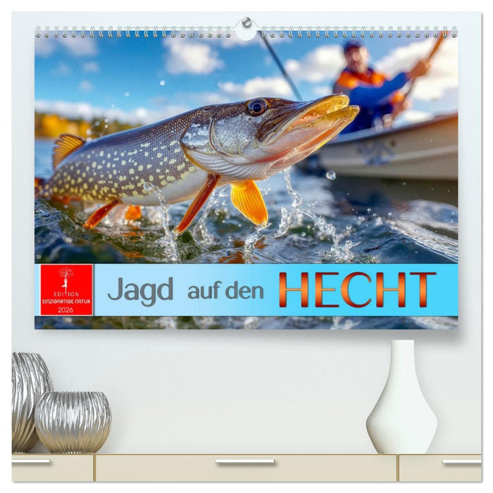 Jagd auf den Hecht (CALVENDO Premium Wandkalender 2026)