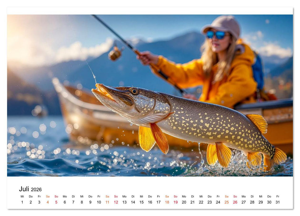 Jagd auf den Hecht (CALVENDO Premium Wandkalender 2026)