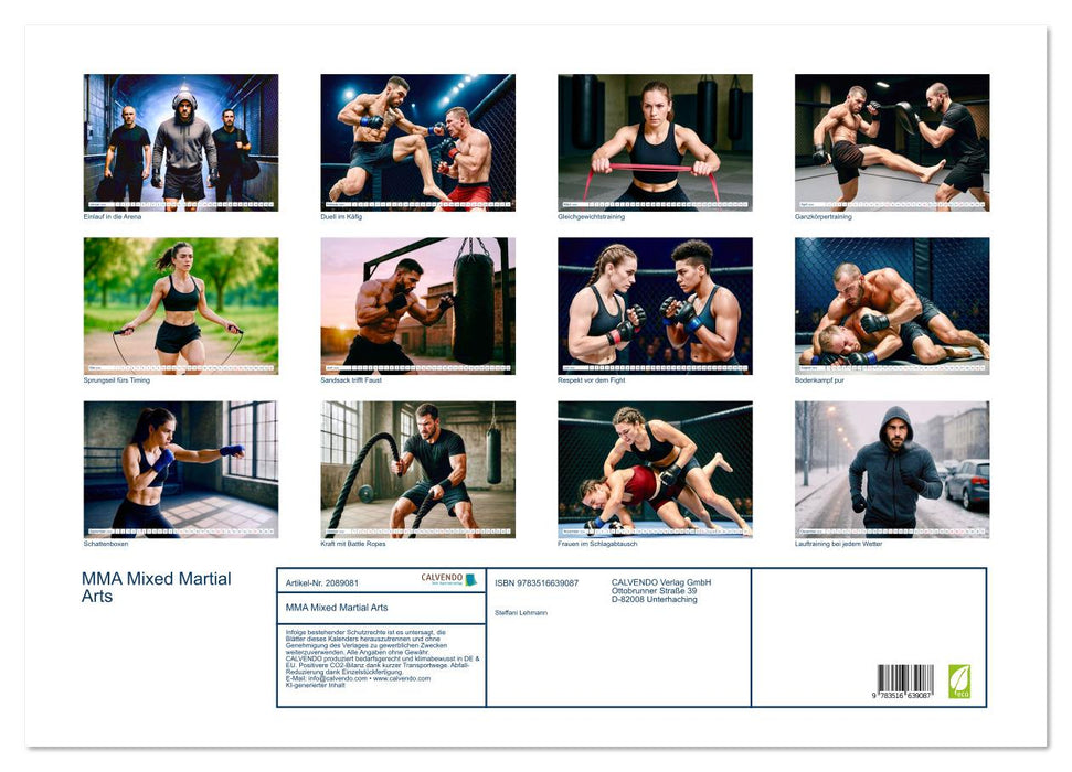 MMA Mixed Martial Arts (CALVENDO Wandkalender 2026)