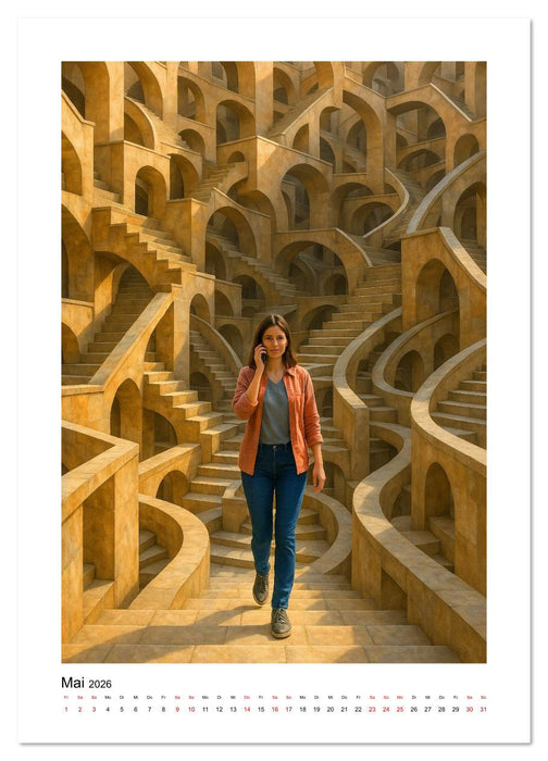 Surreal unterwegs (CALVENDO Premium Wandkalender 2026)