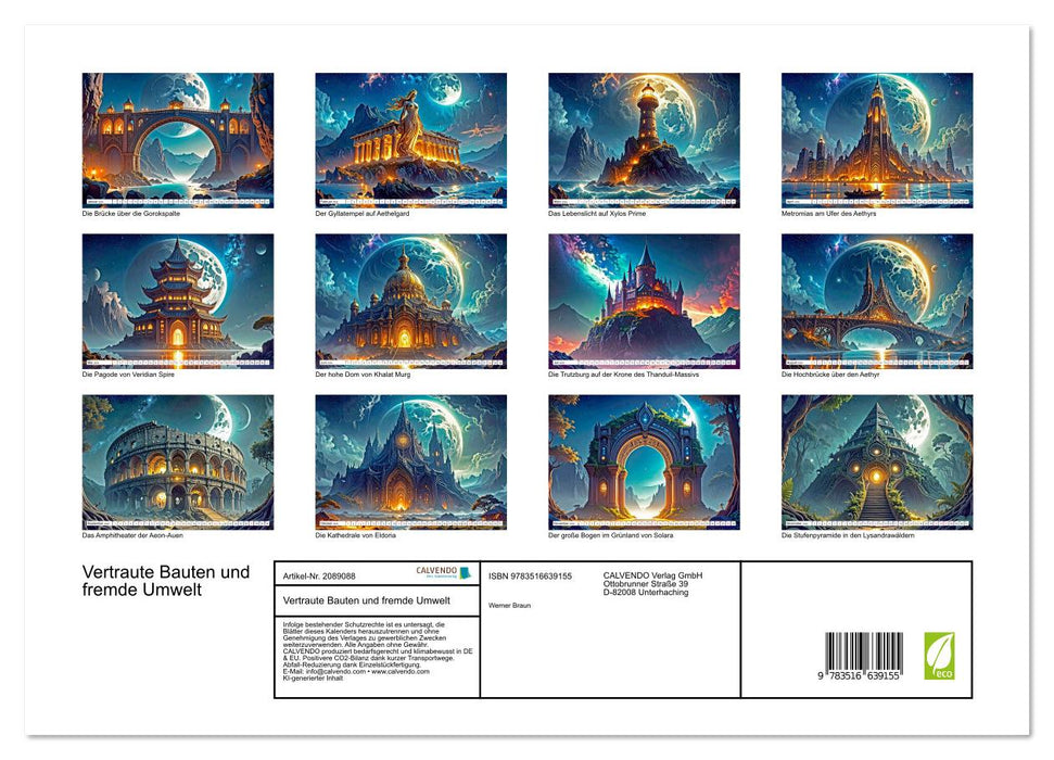 Vertraute Bauten und fremde Umwelt (CALVENDO Premium Wandkalender 2026)