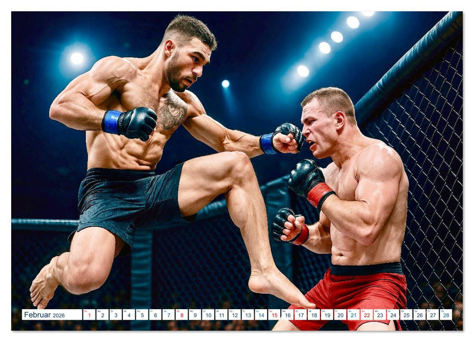 MMA Mixed Martial Arts (CALVENDO Premium Wandkalender 2026)