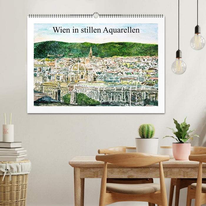 Wien in stillen Aquarellen (CALVENDO Wandkalender 2026)