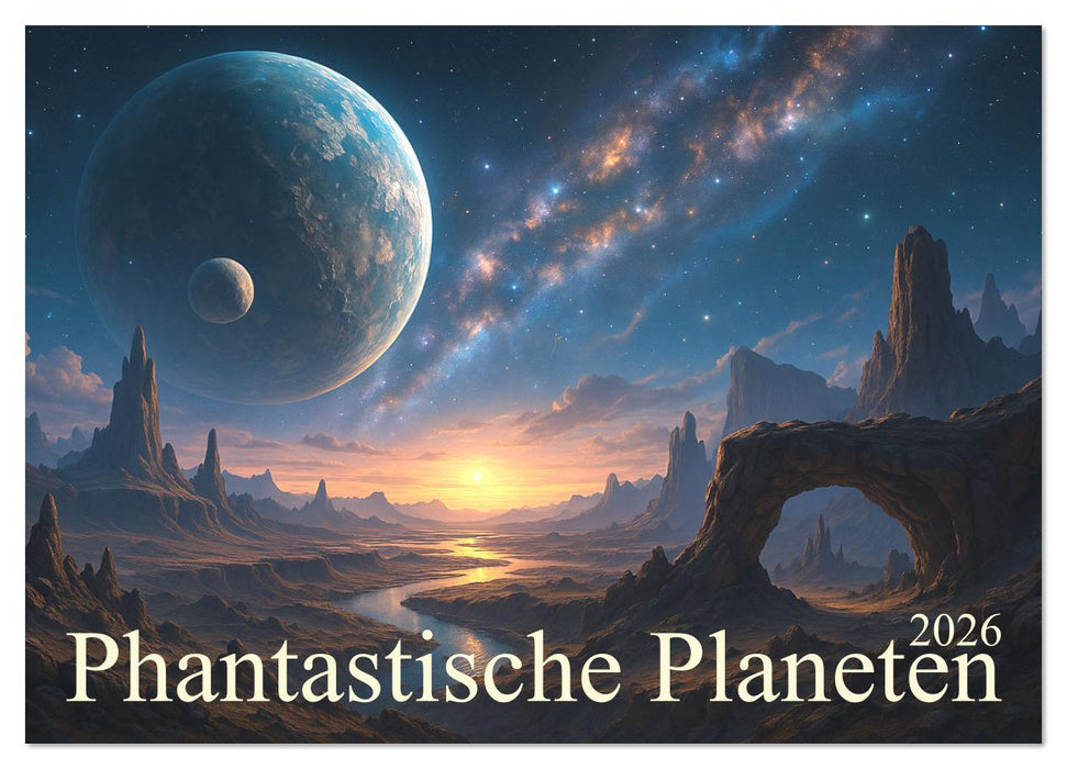 Phantastische Planeten (CALVENDO Wandkalender 2026)