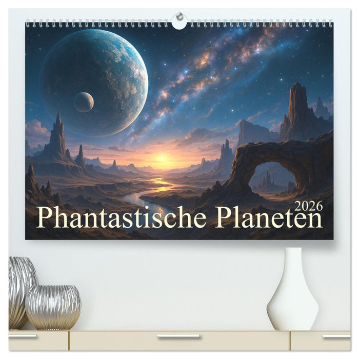 Phantastische Planeten (CALVENDO Premium Wandkalender 2026)