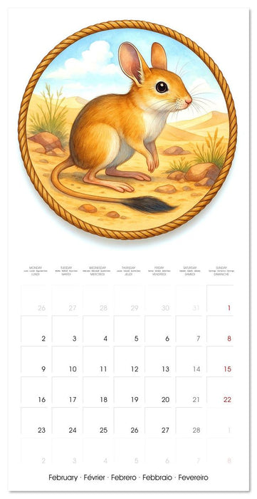 Cute and Rare (CALVENDO Monthly Calendar 2026)