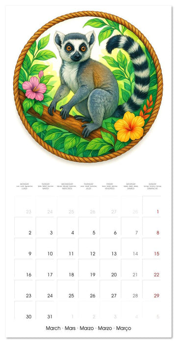 Cute and Rare (CALVENDO Monthly Calendar 2026)