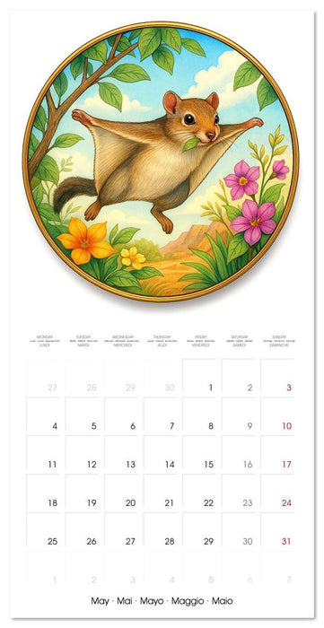 Cute and Rare (CALVENDO Monthly Calendar 2026)