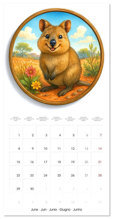 Cute and Rare (CALVENDO Monthly Calendar 2026)