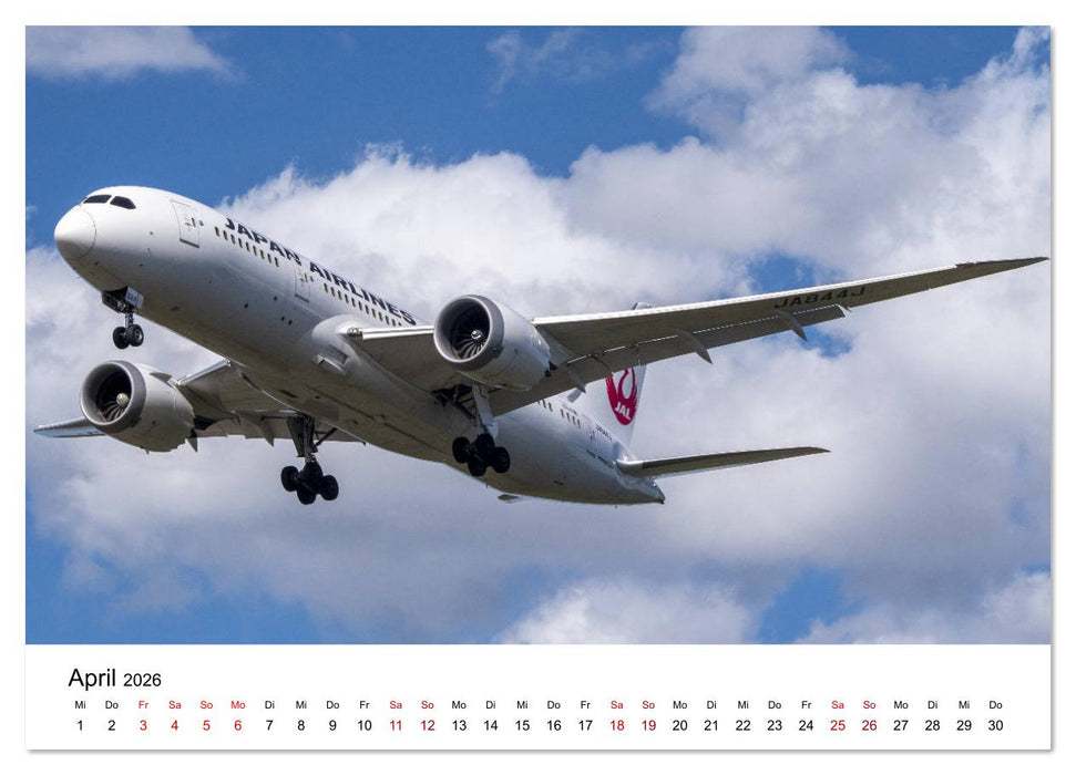 Boeing 787 Kalender (CALVENDO Wandkalender 2026)