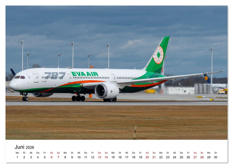 Boeing 787 Kalender (CALVENDO Wandkalender 2026)