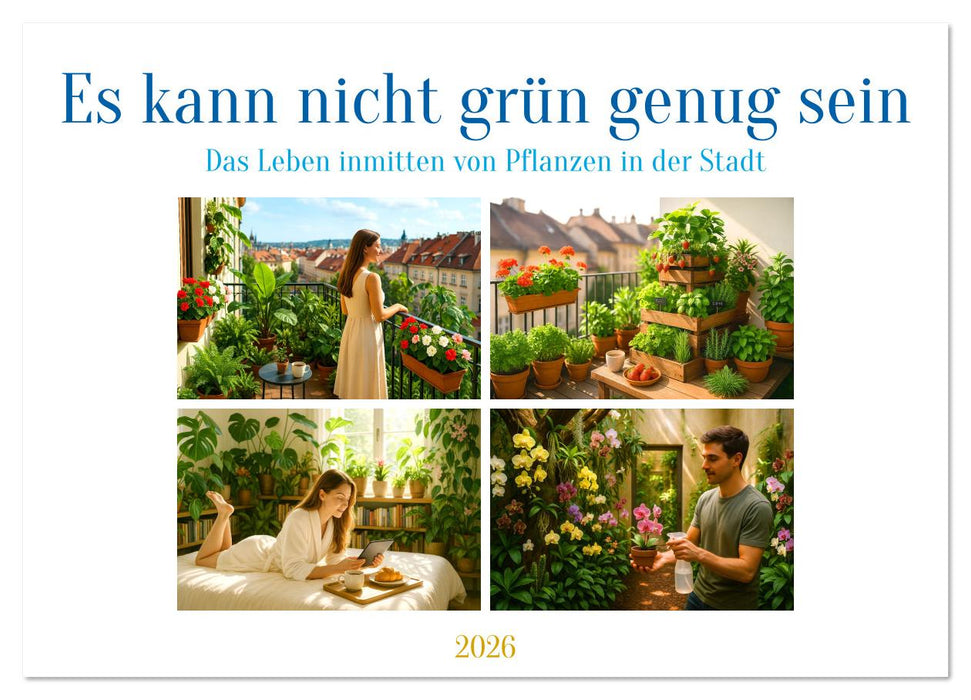 Es kann nicht grün genug sein (CALVENDO Wandkalender 2026)