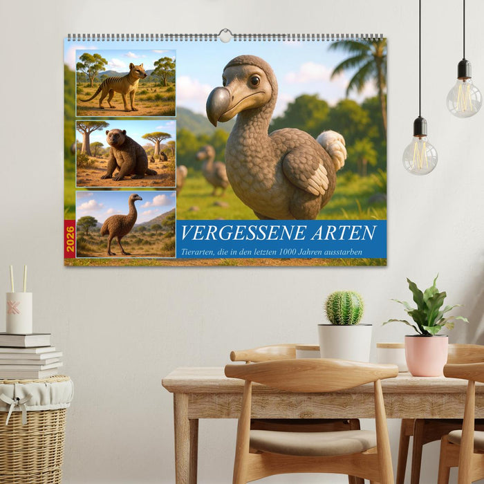 Vergessene Arten (CALVENDO Wandkalender 2026)