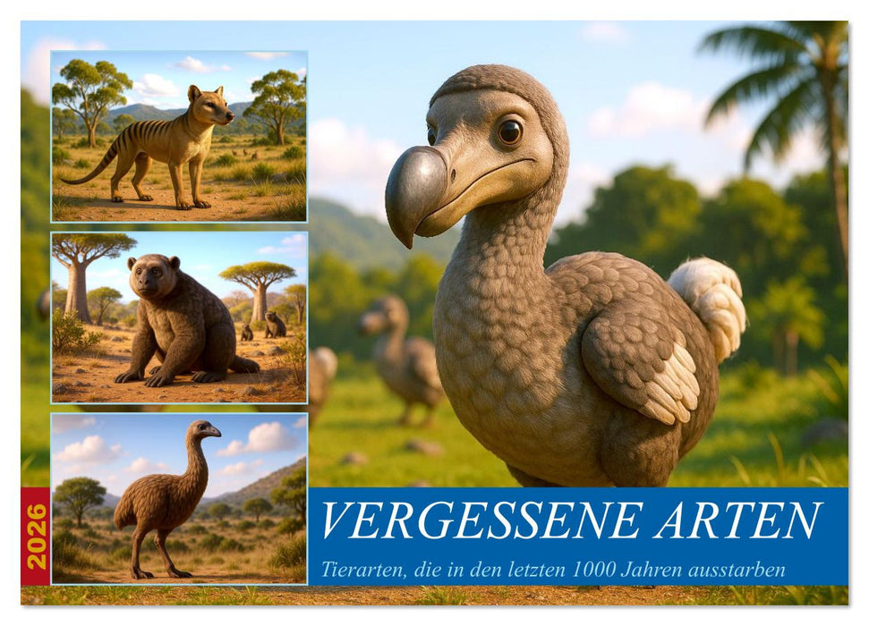 Vergessene Arten (CALVENDO Wandkalender 2026)