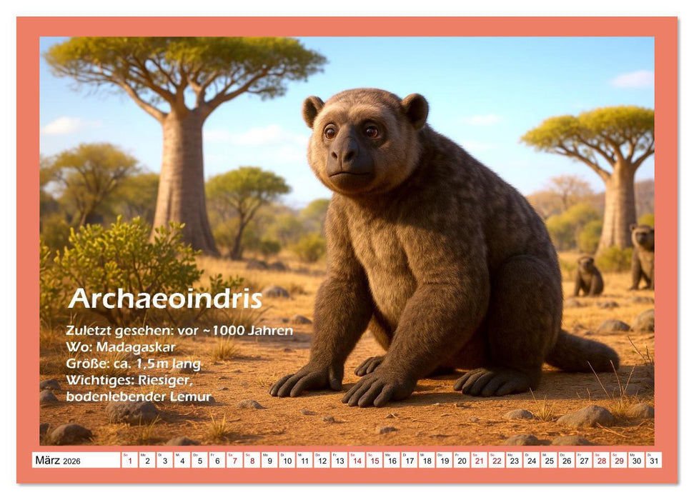 Vergessene Arten (CALVENDO Wandkalender 2026)